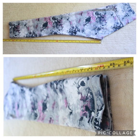 Lululemon Moody Mirage Gray Floral Leggings - Picture 10 of 15